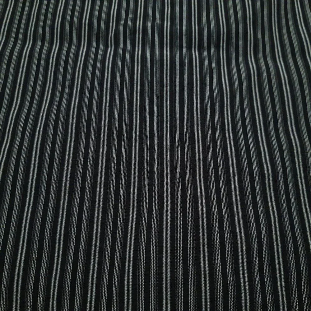 Old Navy Shirt Mens Large Black Striped Button Down Y2K Minimalist Short‎ Sleeve